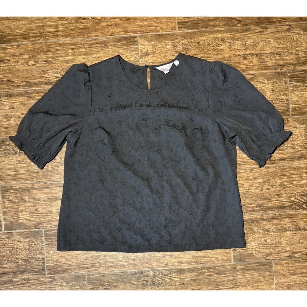 Ted Baker Jacquard Puff Sleeve Top - XL